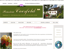Tablet Screenshot of pensioncoesfeld.de
